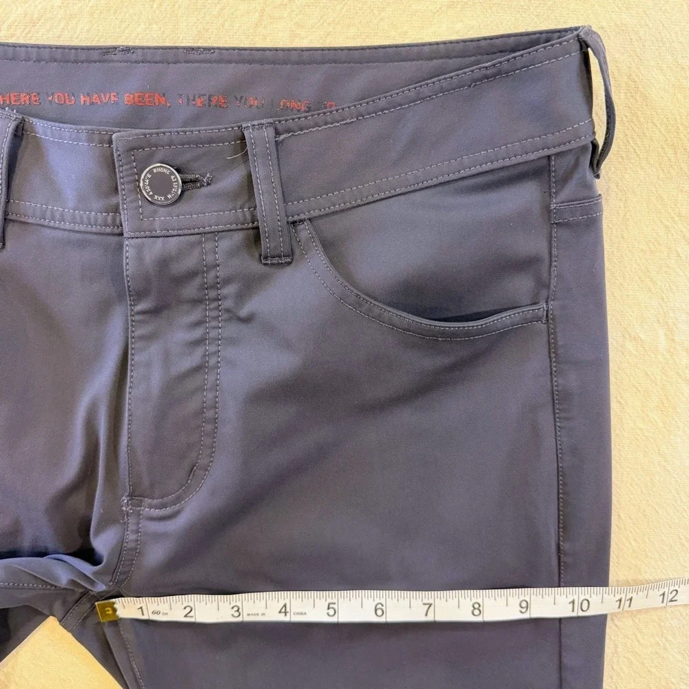 Rhone Commuter Pants Mens 38x30 Navy Flex Knit Performance 5 Pocket Stretch
